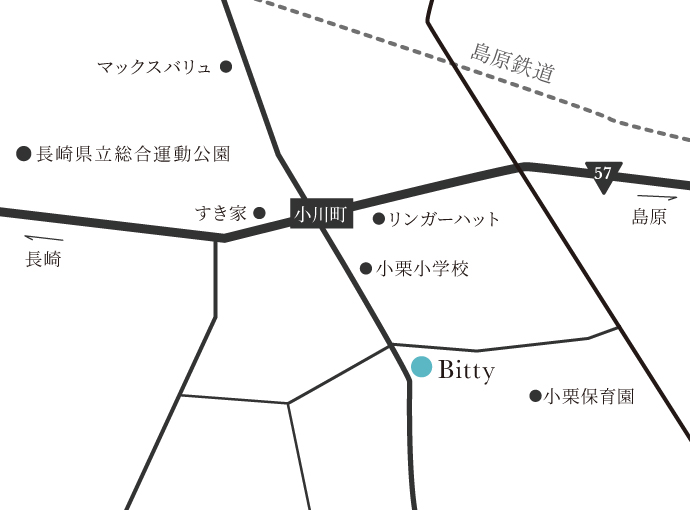 Bitty地図
